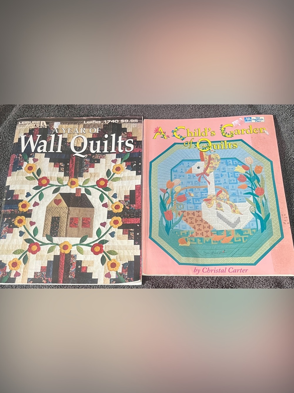 A Year of Wall Quilts and A Child's Garden of Quilts Books